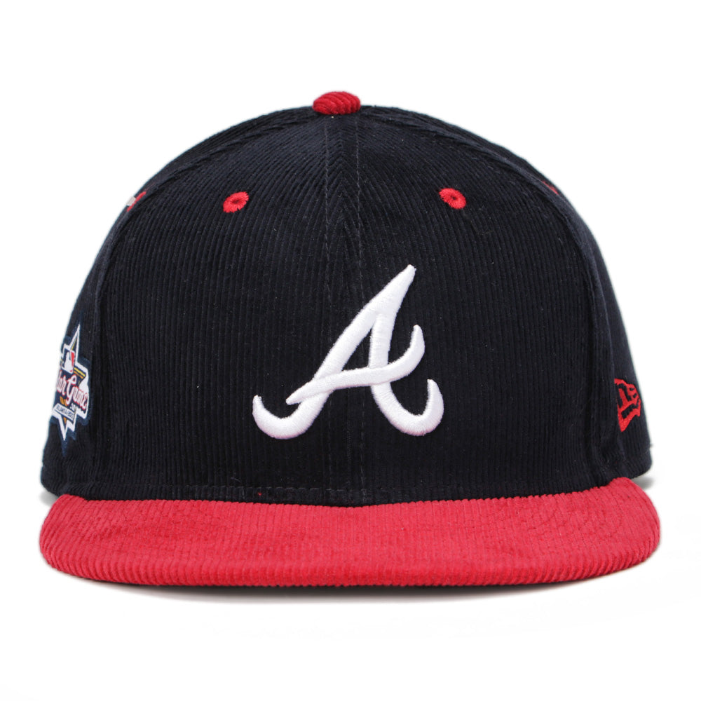New Era Atlanta Braves 2025 All Star Game Navy Red Corduroy 59FIFTY Fitted Cap