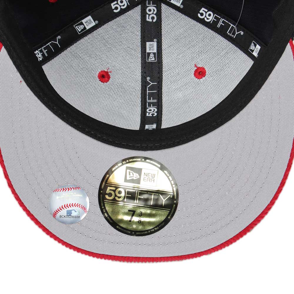 New Era Atlanta Braves 2025 All Star Game Navy Red Corduroy 59FIFTY Fitted Cap