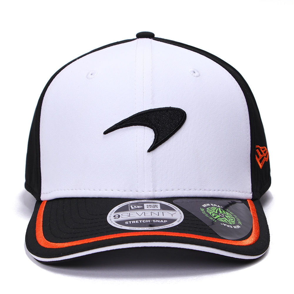 New Era Mclaren Racing Deep Optic White 9SEVENTY Stretch Snapback Cap