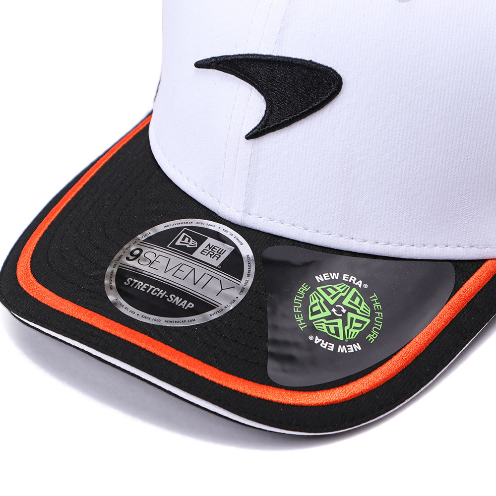 New Era Mclaren Racing Deep Optic White 9SEVENTY Stretch Snapback Cap