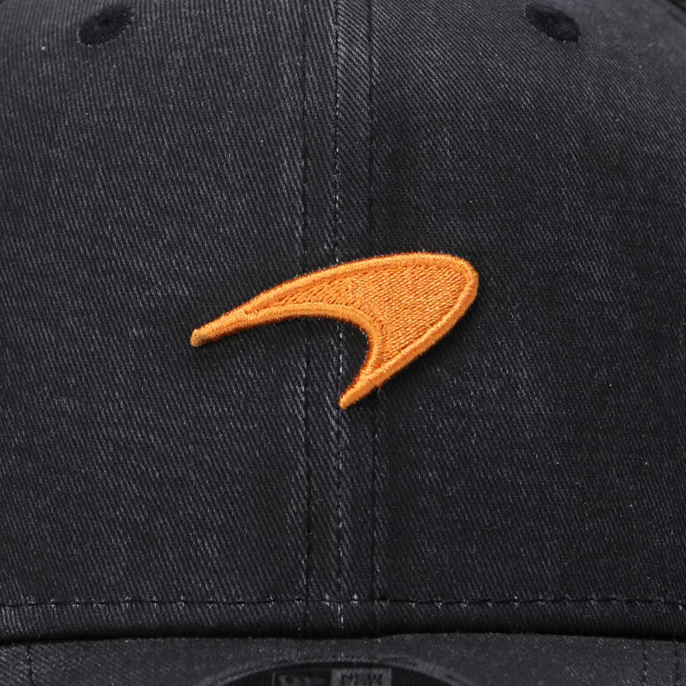 New Era Mclaren Racing Washed Black 9FIFTY Original Fit Pre-Curved Visor Snapback Cap