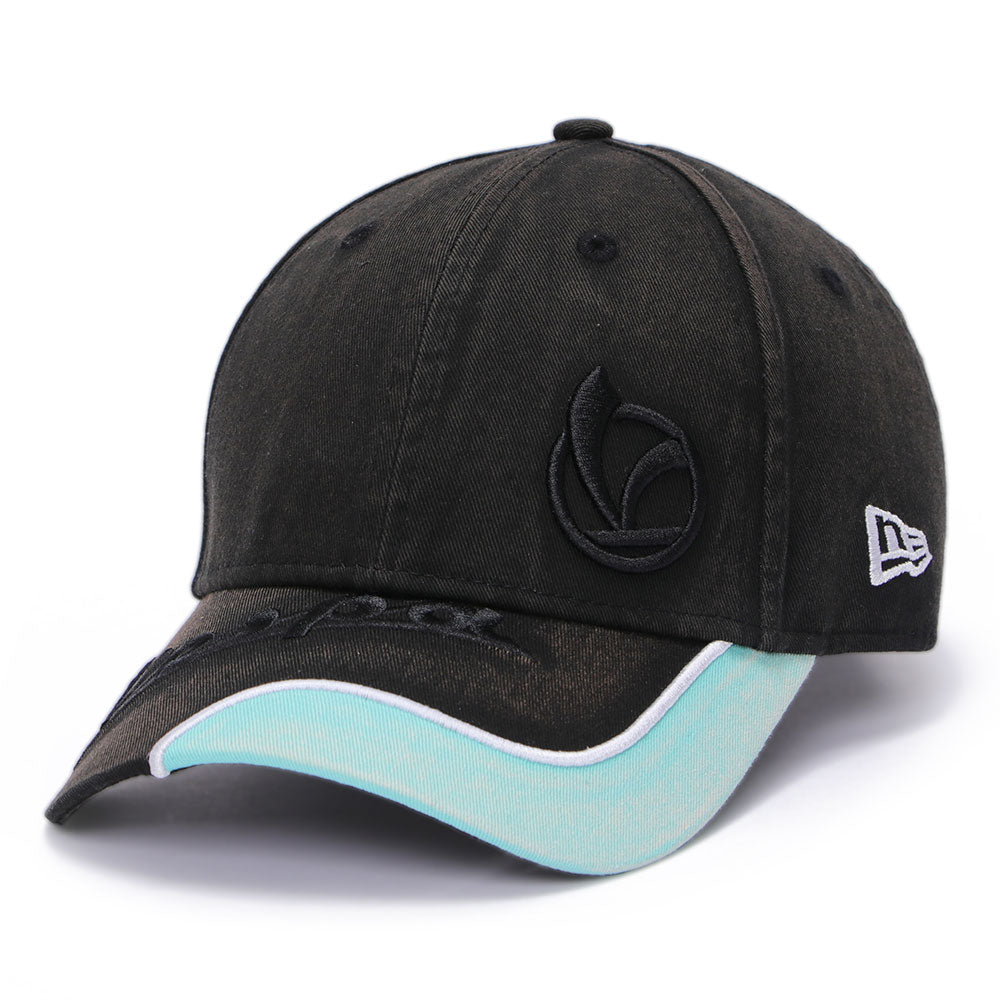 New Era Vespa Piaggio Black Blue Mint Distressed 9FORTY Adjustable Cap