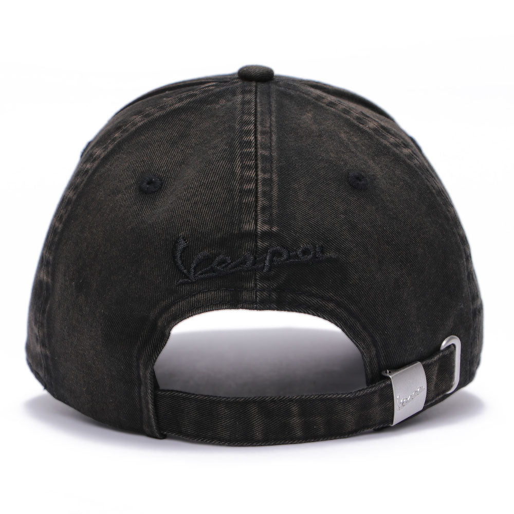 New Era Vespa Piaggio Black Blue Mint Distressed 9FORTY Adjustable Cap