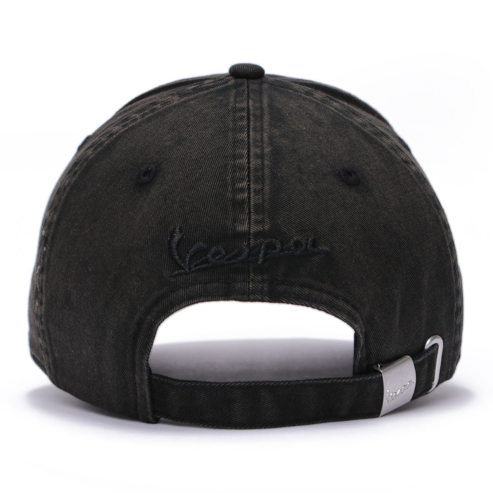 New Era Vespa Piaggio Black Stone Distressed 9FORTY Adjustable Cap