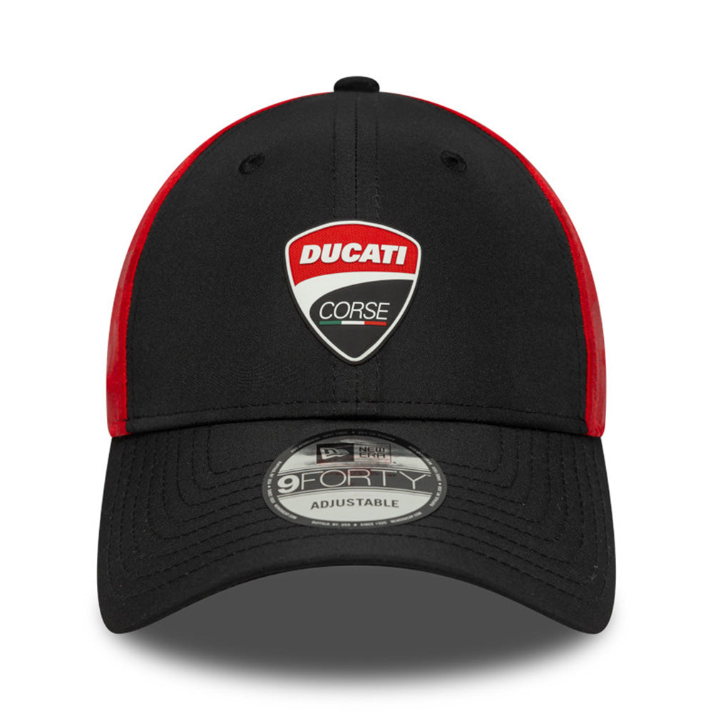 New Era Ducati Motorsport Logo Black Red Two Tone 9FORTY Adjustable Cap