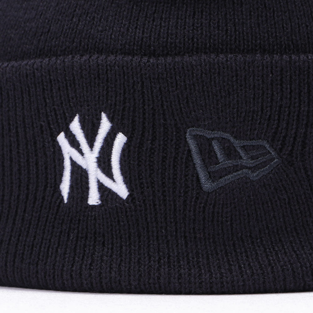 New Era New York Yankees Mini Logo Navy Knit Medium Cuff Beanie