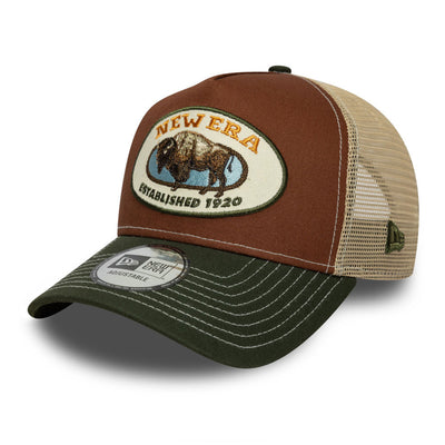 New Era Animal Patch Deep Auburn 9FORTY E-Frame Snapback Cap
