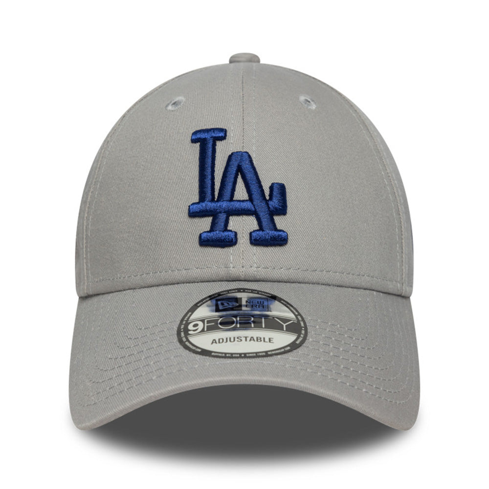 New Era Los Angeles Dodgers Side Patch Grey 9FORTY Adjustable Cap