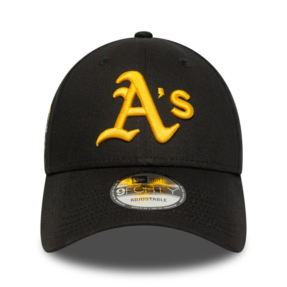 New Era Oakland Athletics Side Patch Black 9FORTY Adjustable Cap