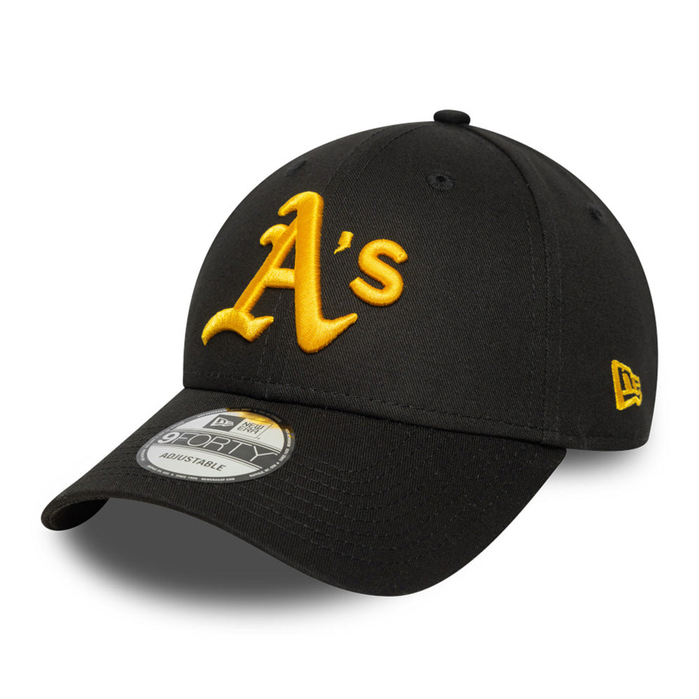 New Era Oakland Athletics Side Patch Black 9FORTY Adjustable Cap