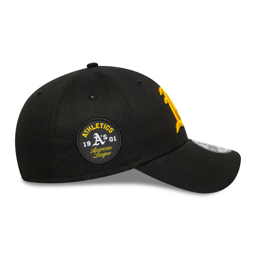 New Era Oakland Athletics Side Patch Black 9FORTY Adjustable Cap