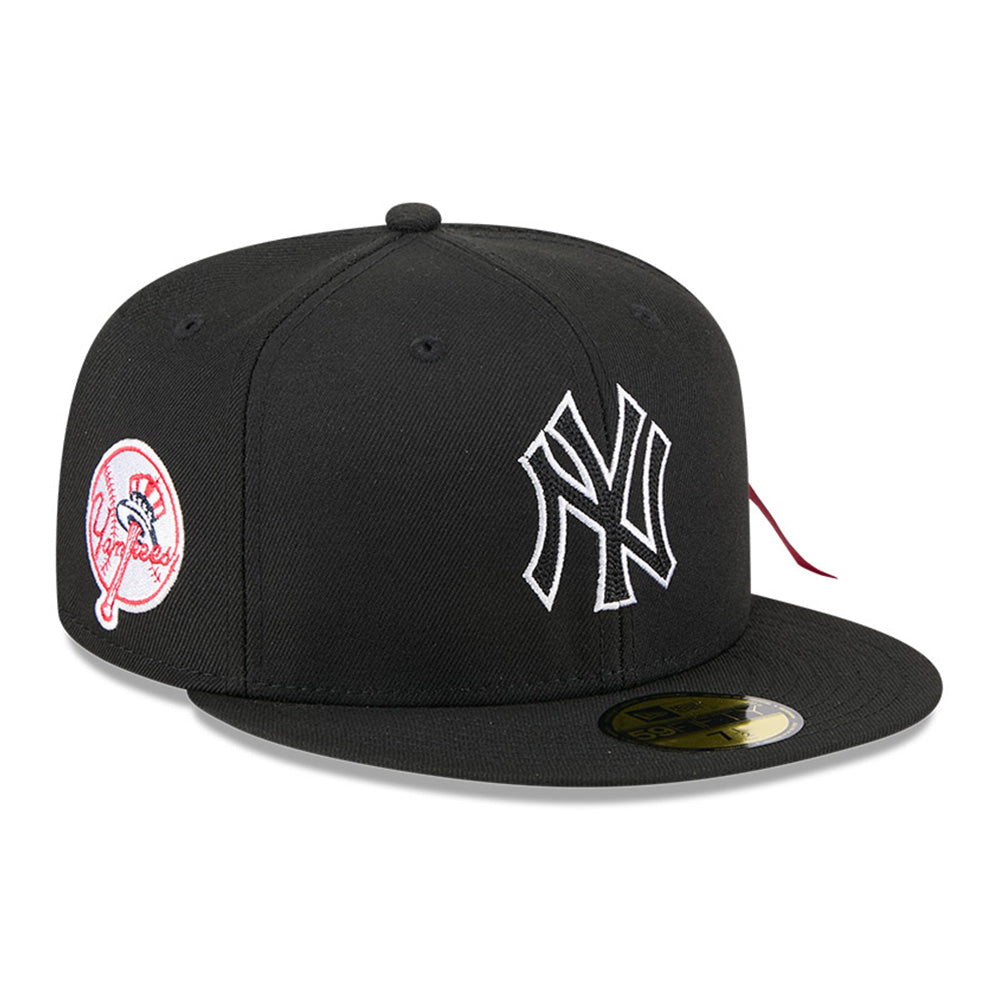 New Era New York Yankees Alpha Industries JKT2460 Black 59FIFTY Fitted Cap