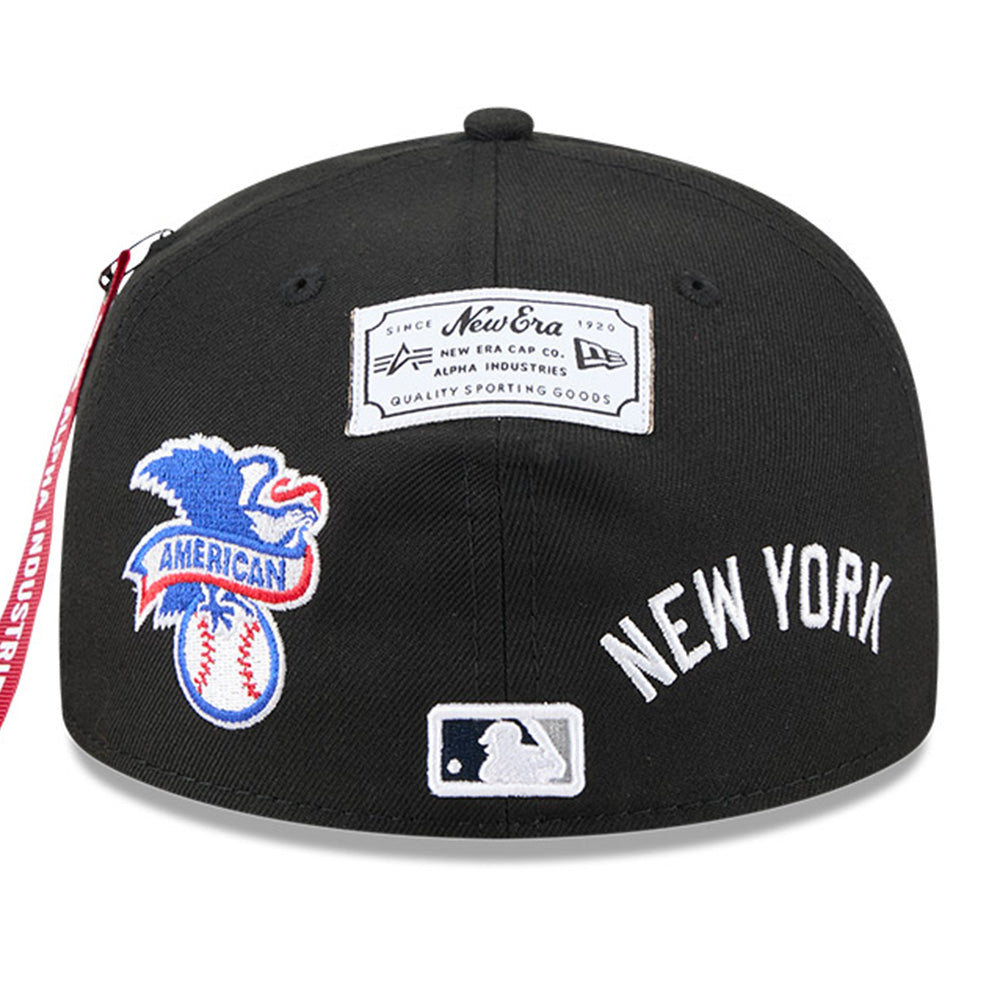 New Era New York Yankees Alpha Industries JKT2460 Black 59FIFTY Fitted Cap