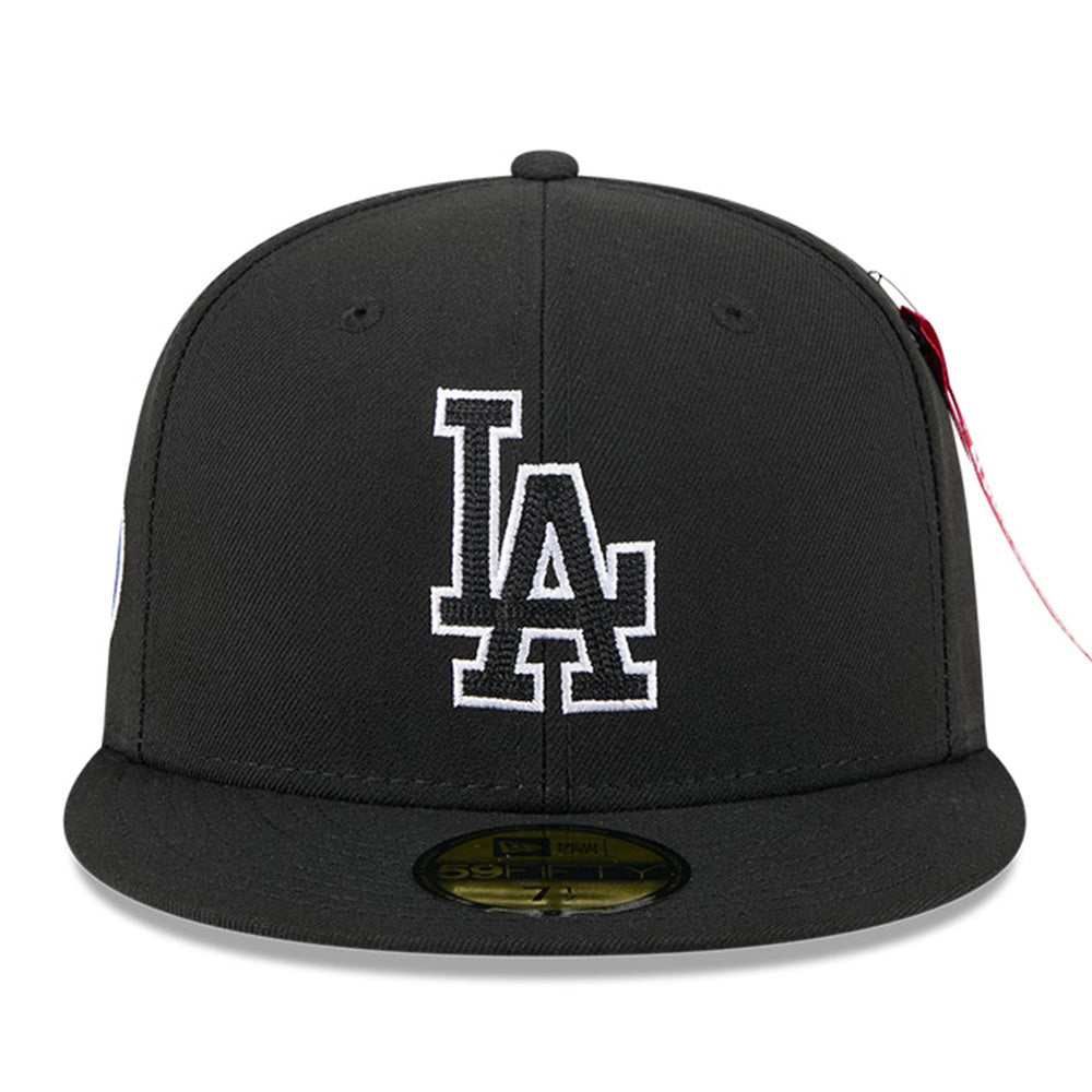 New Era Los Angeles Dodgers Alpha Industries JKT2460 Black 59FIFTY Fitted Cap