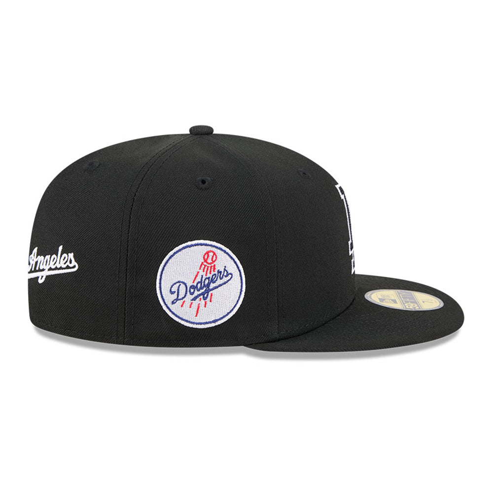 New Era Los Angeles Dodgers Alpha Industries JKT2460 Black 59FIFTY Fitted Cap