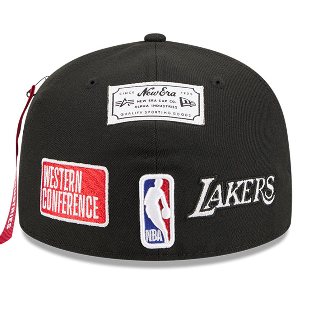 New Era Los Angeles Lakers Alpha Industries 26164 Black 59FIFTY Fitted Cap (ONLINE EXCLUSIVE)