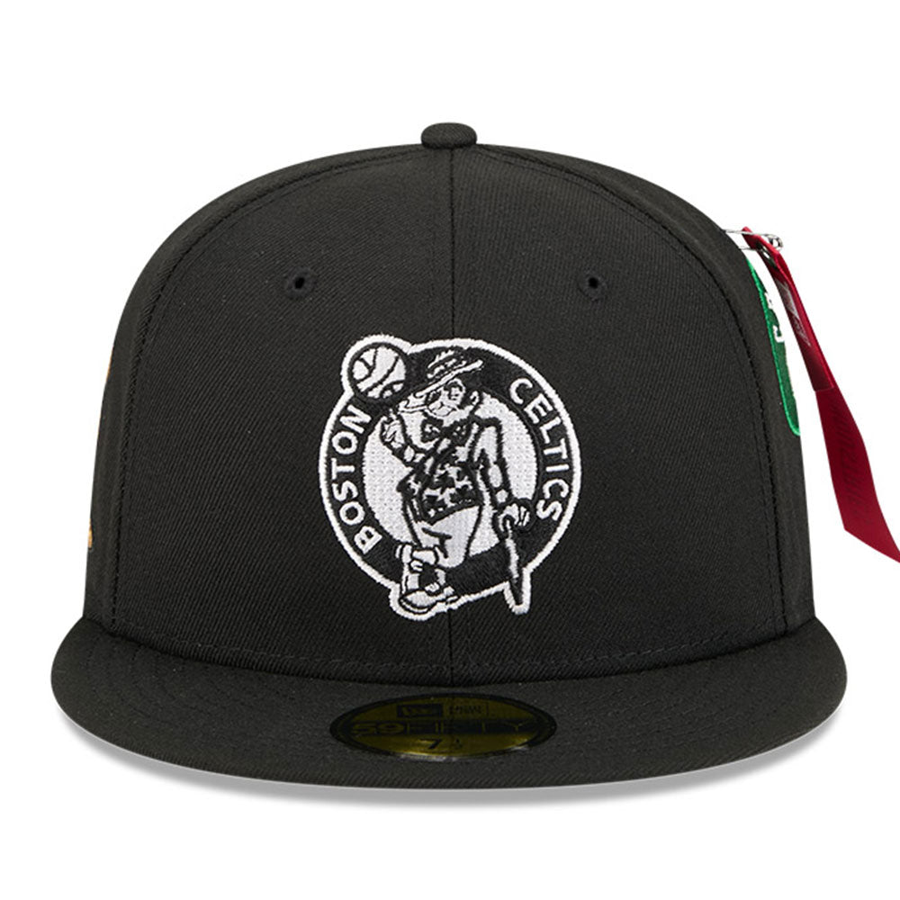 New Era Boston Celtics Alpha Industries 26164 Black 59FIFTY Fitted Cap (ONLINE EXCLUSIVE)