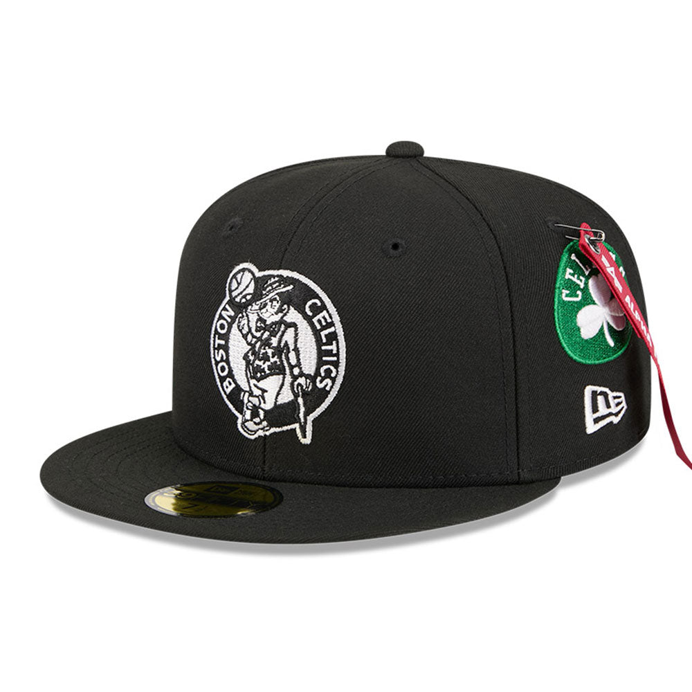 New Era Boston Celtics Alpha Industries 26164 Black 59FIFTY Fitted Cap (ONLINE EXCLUSIVE)