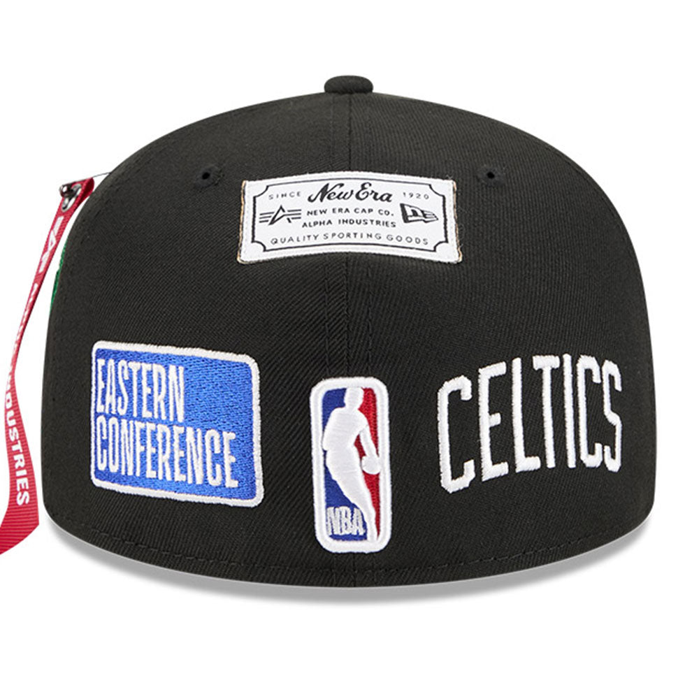 New Era Boston Celtics Alpha Industries 26164 Black 59FIFTY Fitted Cap (ONLINE EXCLUSIVE)
