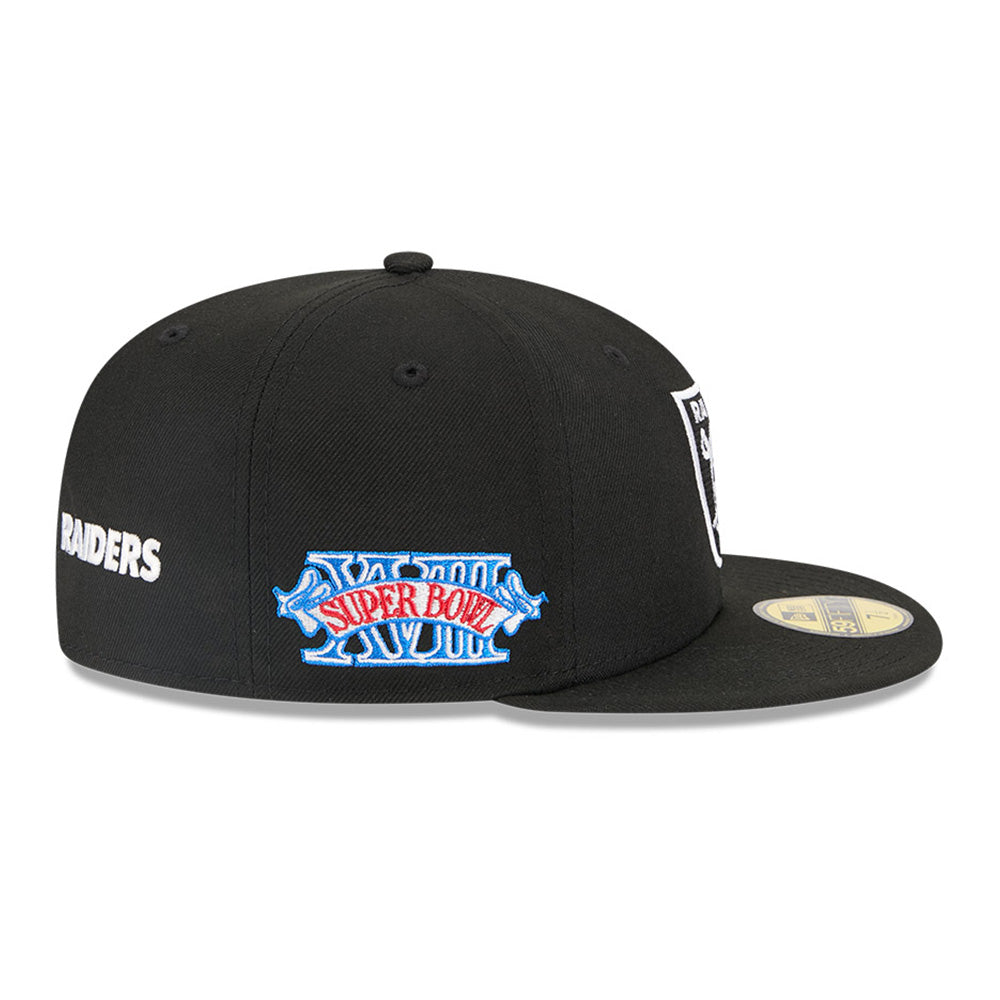New Era Las Vegas Raiders Alpha Industries JKT2460 Black 59FIFTY Fitted Cap (ONLINE EXCLUSIVE)
