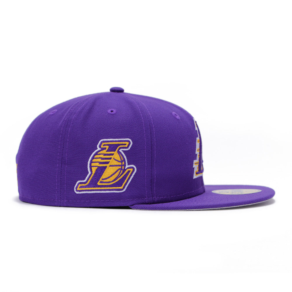 New Era Los Angeles Lakers Deceptor Collection Purple 59FIFTY Fitted Cap