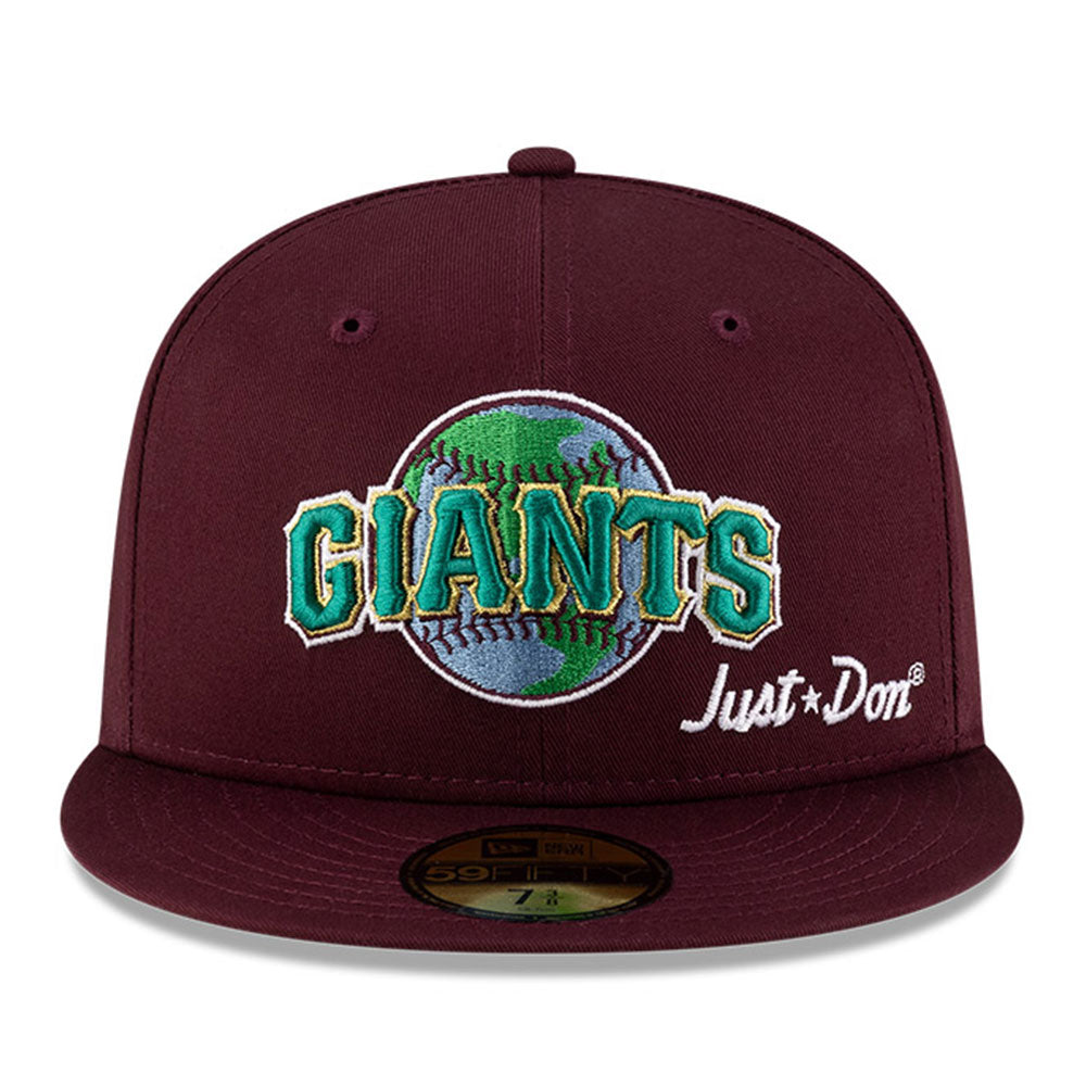 New Era San Francisco Giants Just Don x MLB Earth Day Maroon 59FIFTY Fitted Cap