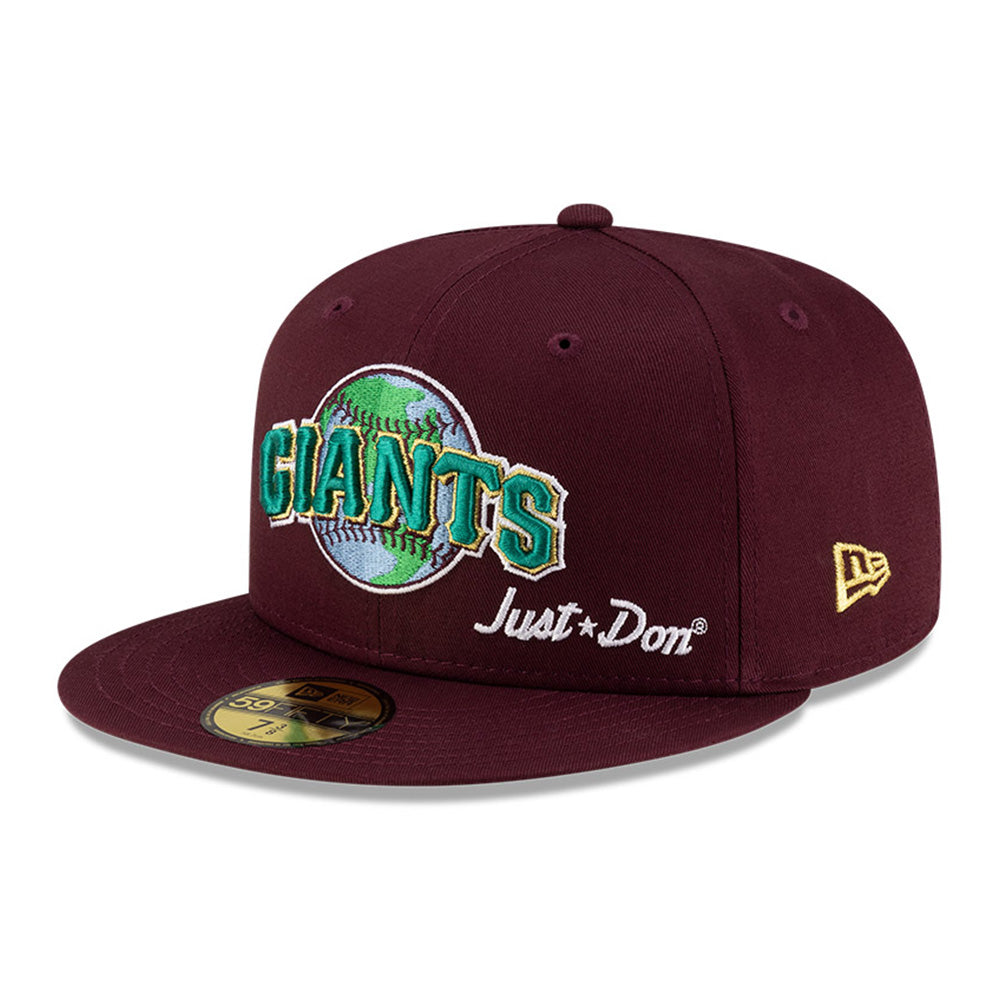New Era San Francisco Giants Just Don x MLB Earth Day Maroon 59FIFTY Fitted Cap