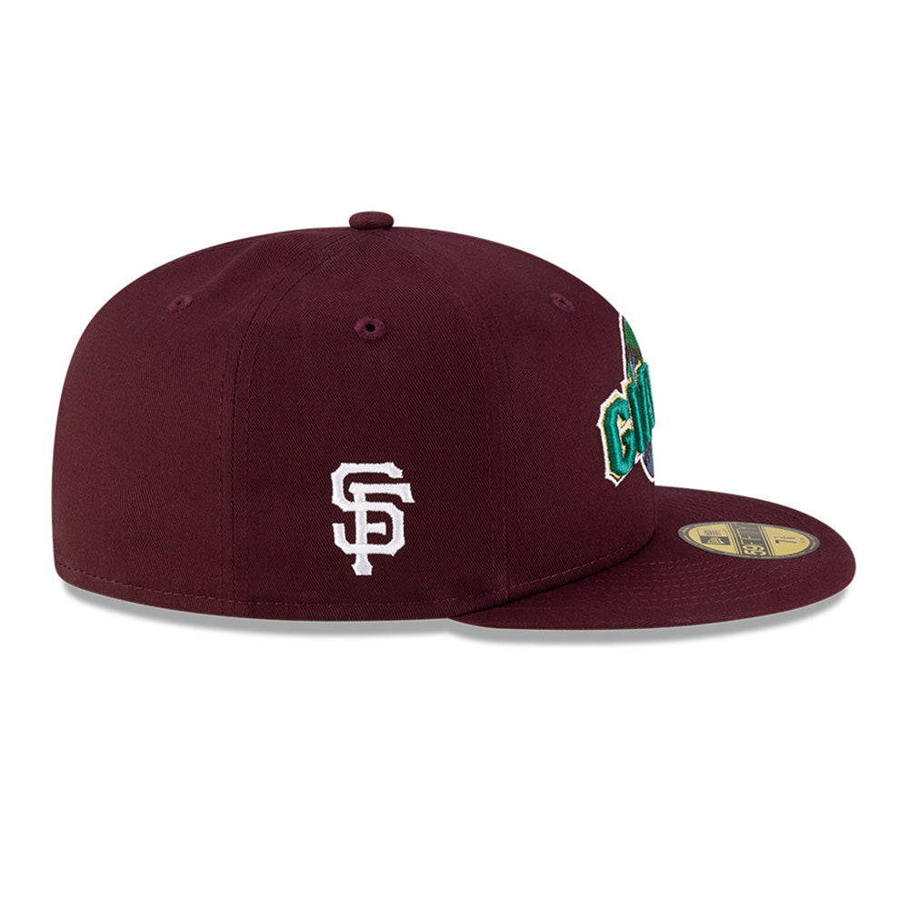 New Era San Francisco Giants Just Don x MLB Earth Day Maroon 59FIFTY Fitted Cap