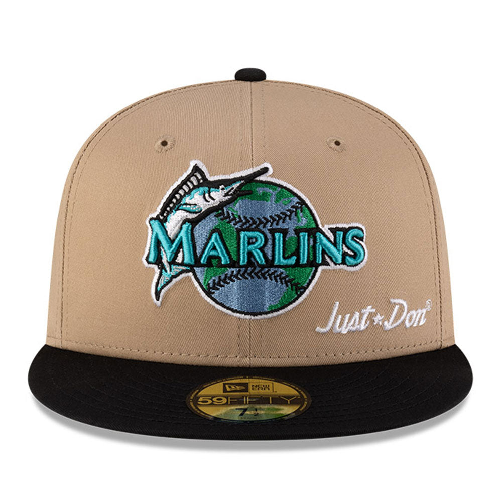 New Era Florida Marlins Just Don x MLB Earth Day Camel 59FIFTY Fitted Cap