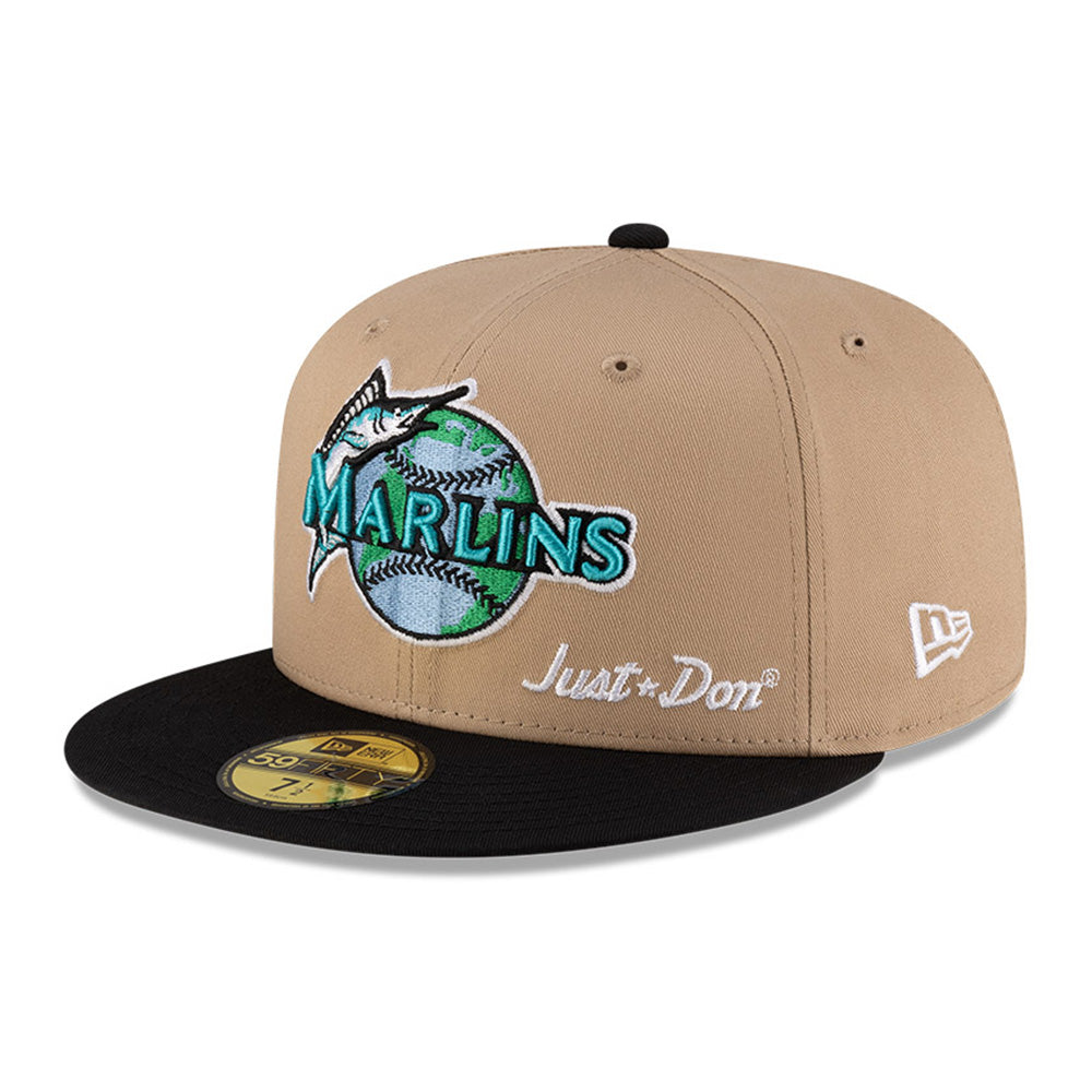 New Era Florida Marlins Just Don x MLB Earth Day Camel 59FIFTY Fitted Cap