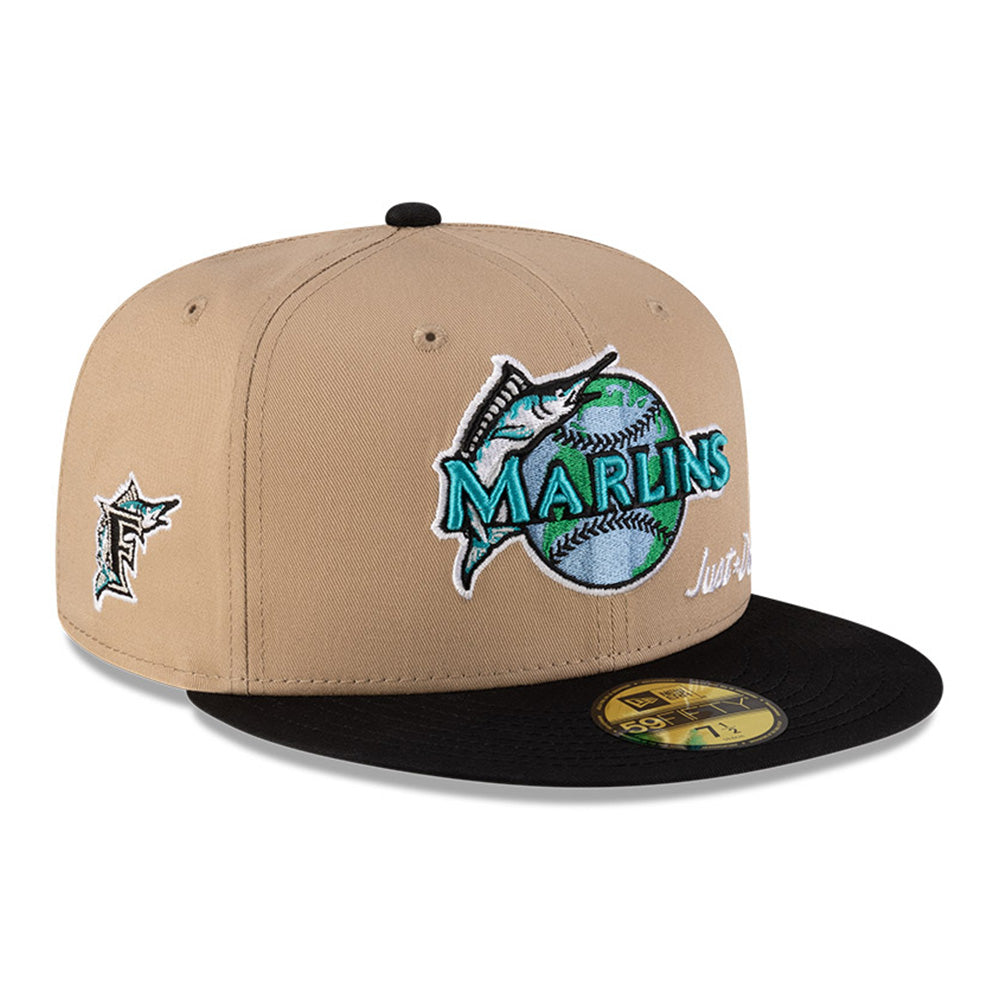 New Era Florida Marlins Just Don x MLB Earth Day Camel 59FIFTY Fitted Cap