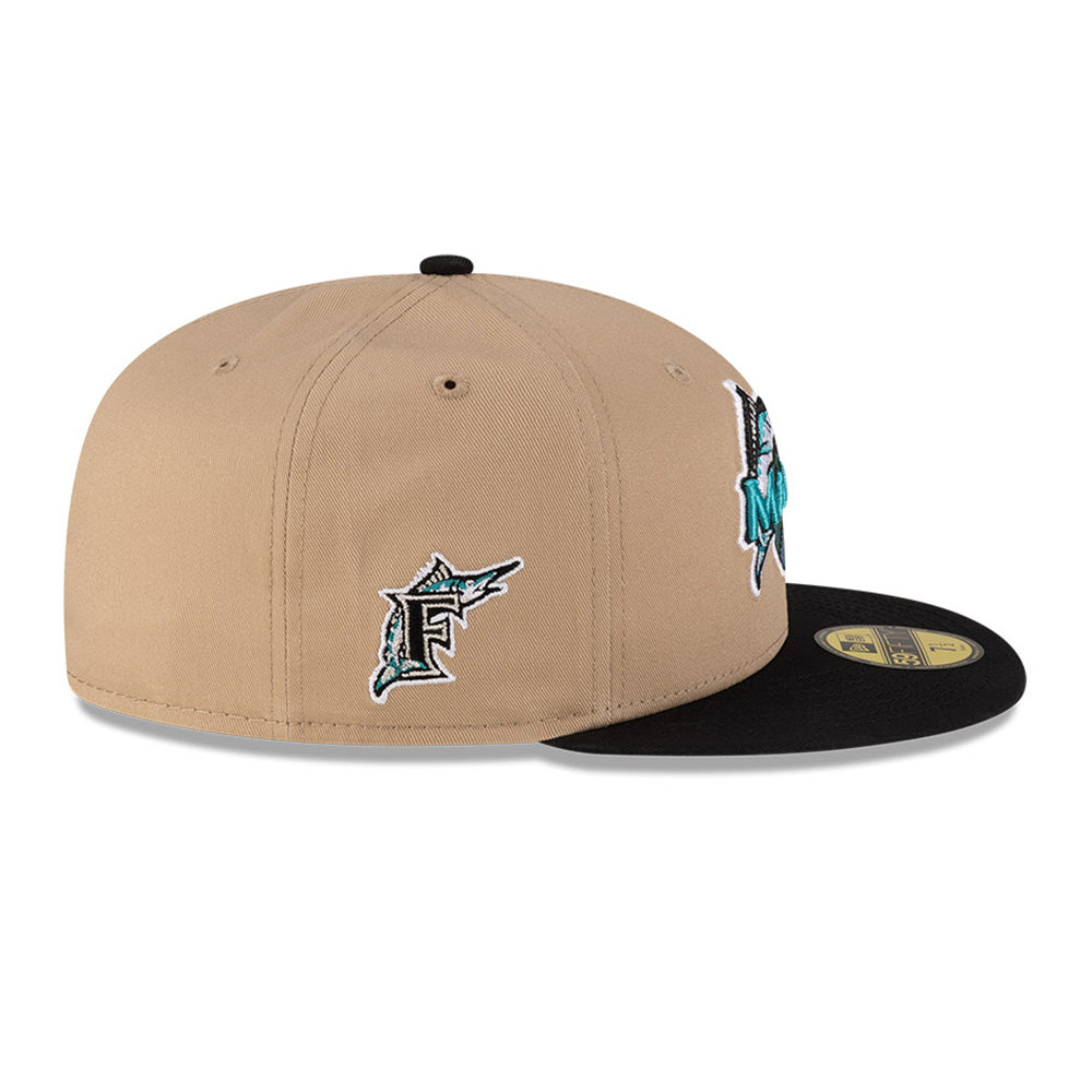 New Era Florida Marlins Just Don x MLB Earth Day Camel 59FIFTY Fitted Cap