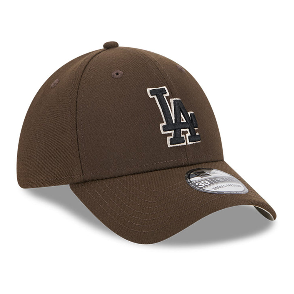 New Era Los Angeles Dodgers Walnut Black Stone 39THIRTY Stretch Adjustable Cap