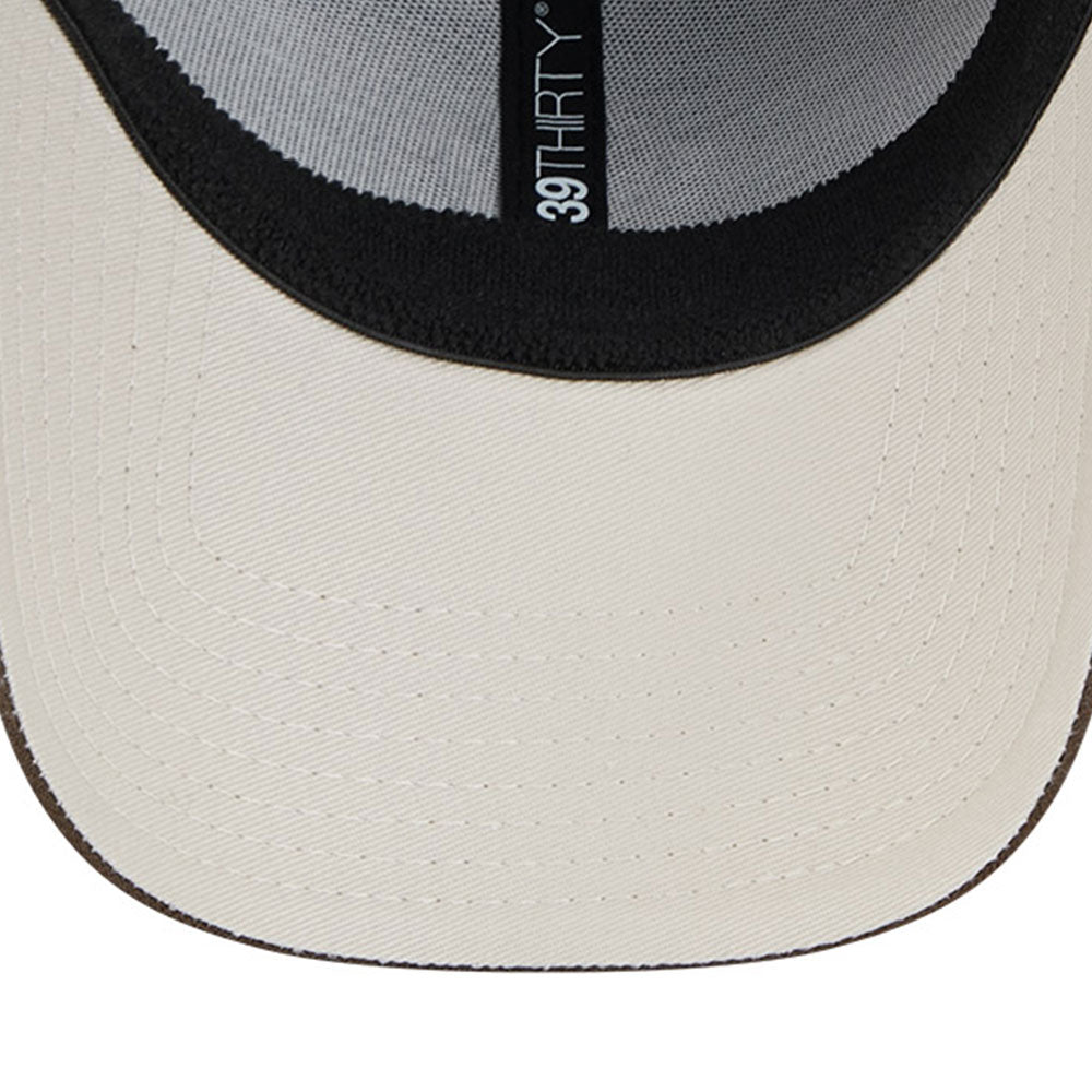 New Era Los Angeles Dodgers Walnut Black Stone 39THIRTY Stretch Adjustable Cap