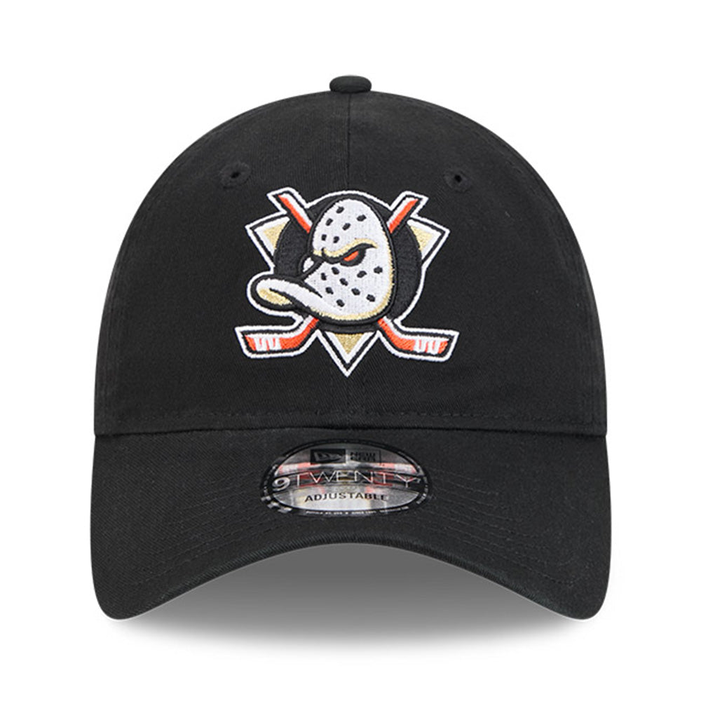 New Era Anaheim Ducks Black Washed 9TWENTY Adjustable Cap