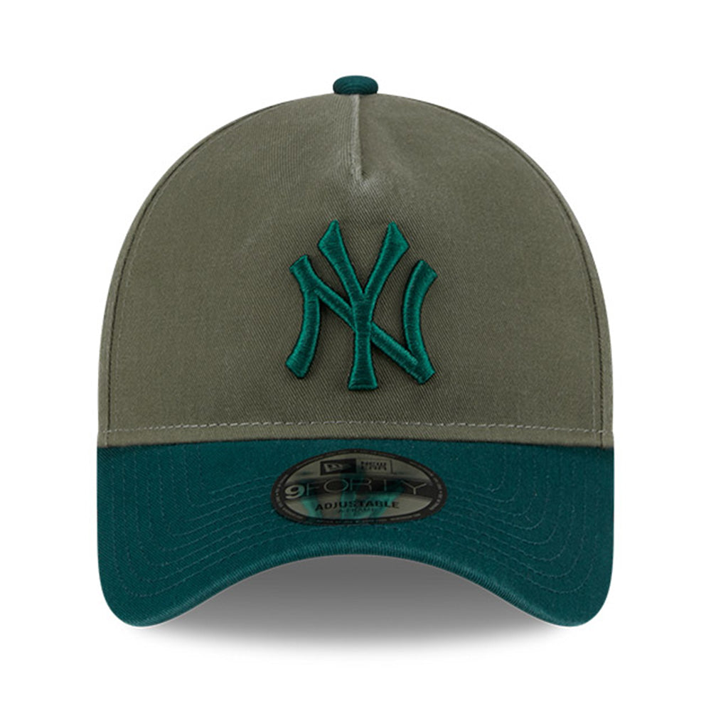 New Era New York Yankees Two Shade Wash Green 9FORTY A-Frame Adjustable Cap