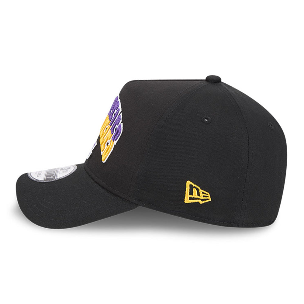 New Era Los Angeles Lakers NBA Arch Black 9FORTY A-Frame Adjustable Cap