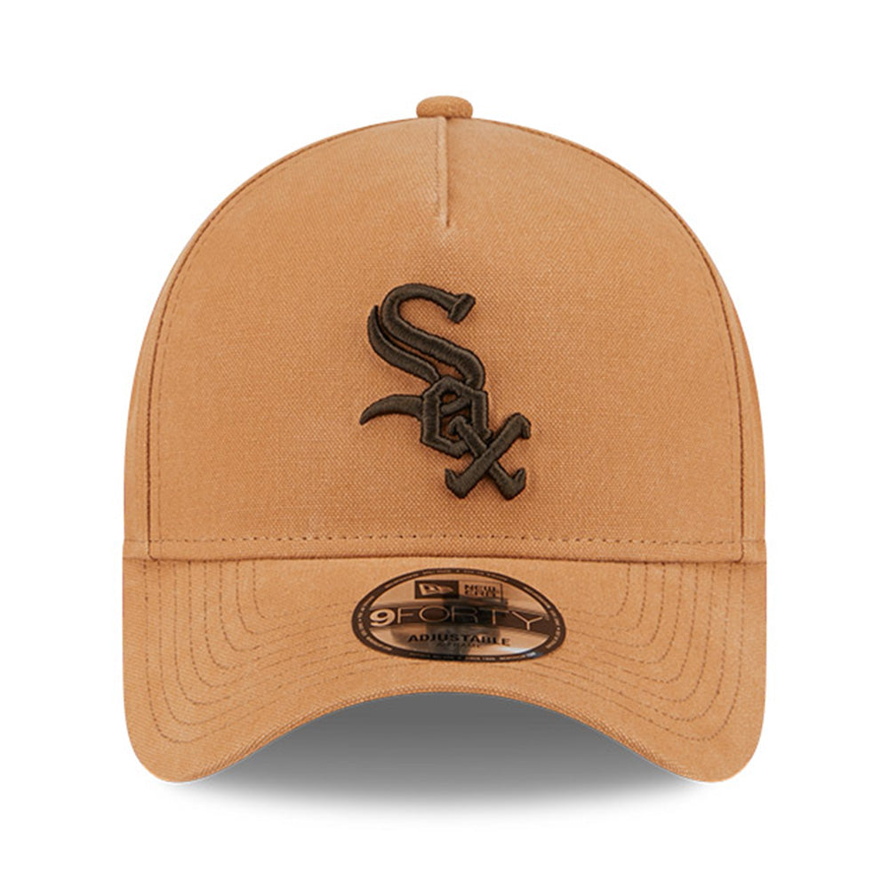 New Era Chicago White Sox Washed Canvas Bronze 9FORTY A-Frame Adjustable Cap