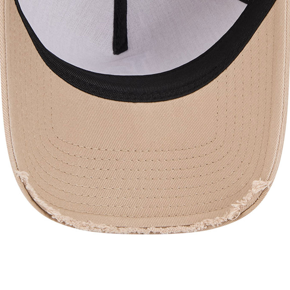 New Era Los Angeles Dodgers Visor Distress Camel 9FORTY A-Frame Adjustable Cap