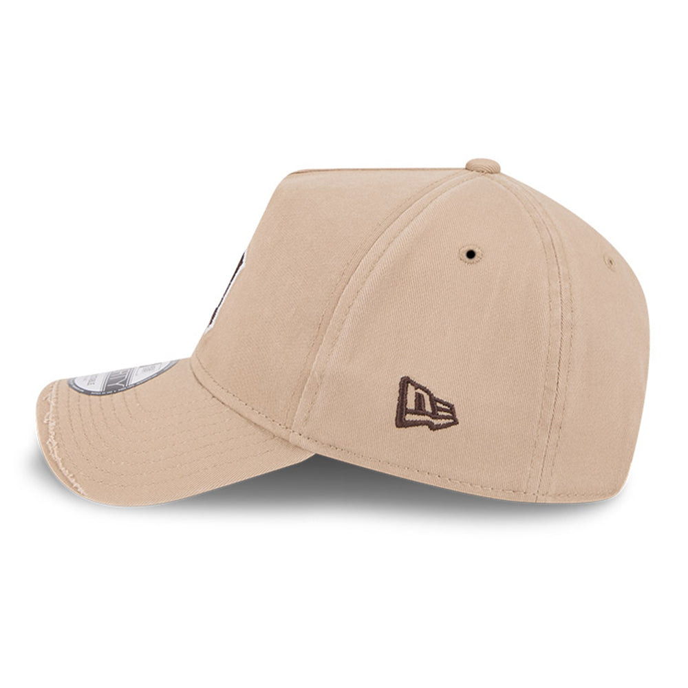 New Era New York Yankees Visor Distress Camel 9FORTY A-Frame Adjustable Cap