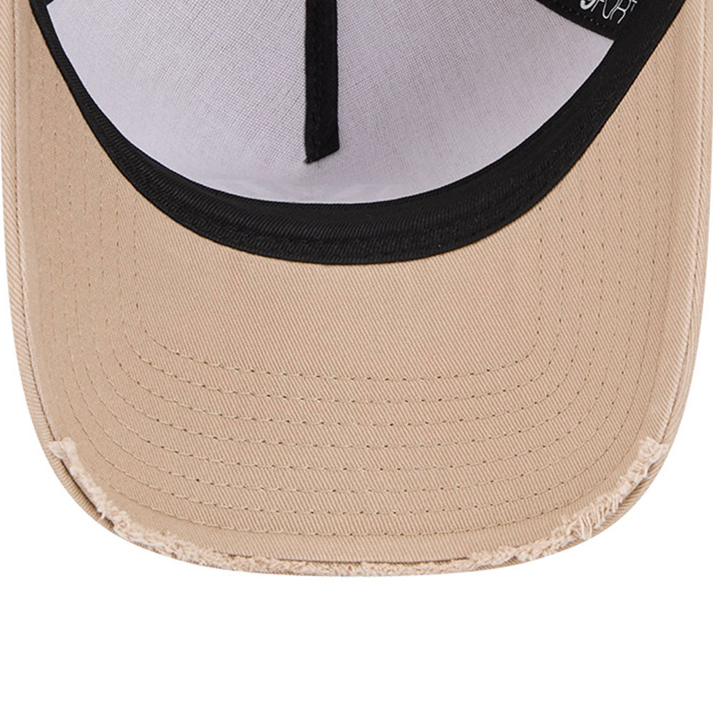 New Era New York Yankees Visor Distress Camel 9FORTY A-Frame Adjustable Cap