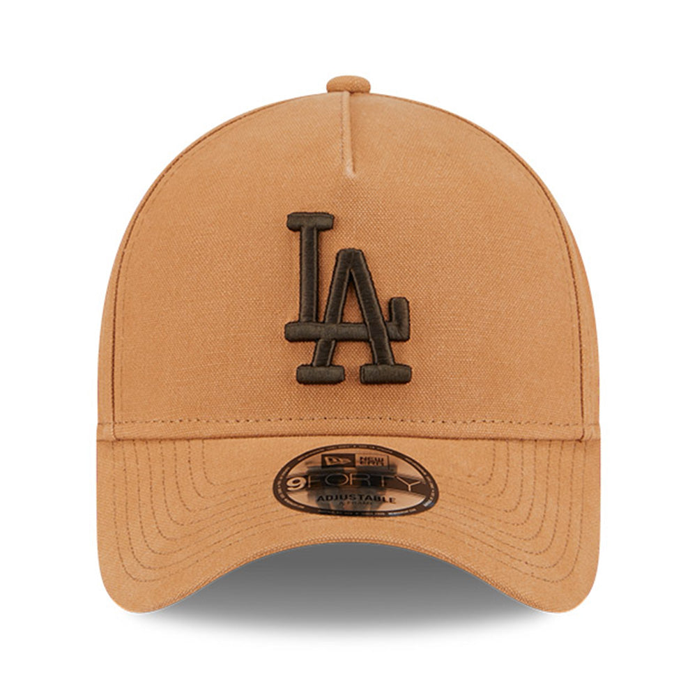 New Era Los Angeles Dodgers Washed Canvas Bronze 9FORTY A-Frame Adjustable Cap