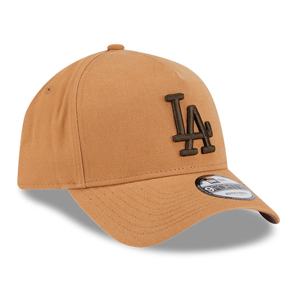 New Era Los Angeles Dodgers Washed Canvas Bronze 9FORTY A-Frame Adjustable Cap