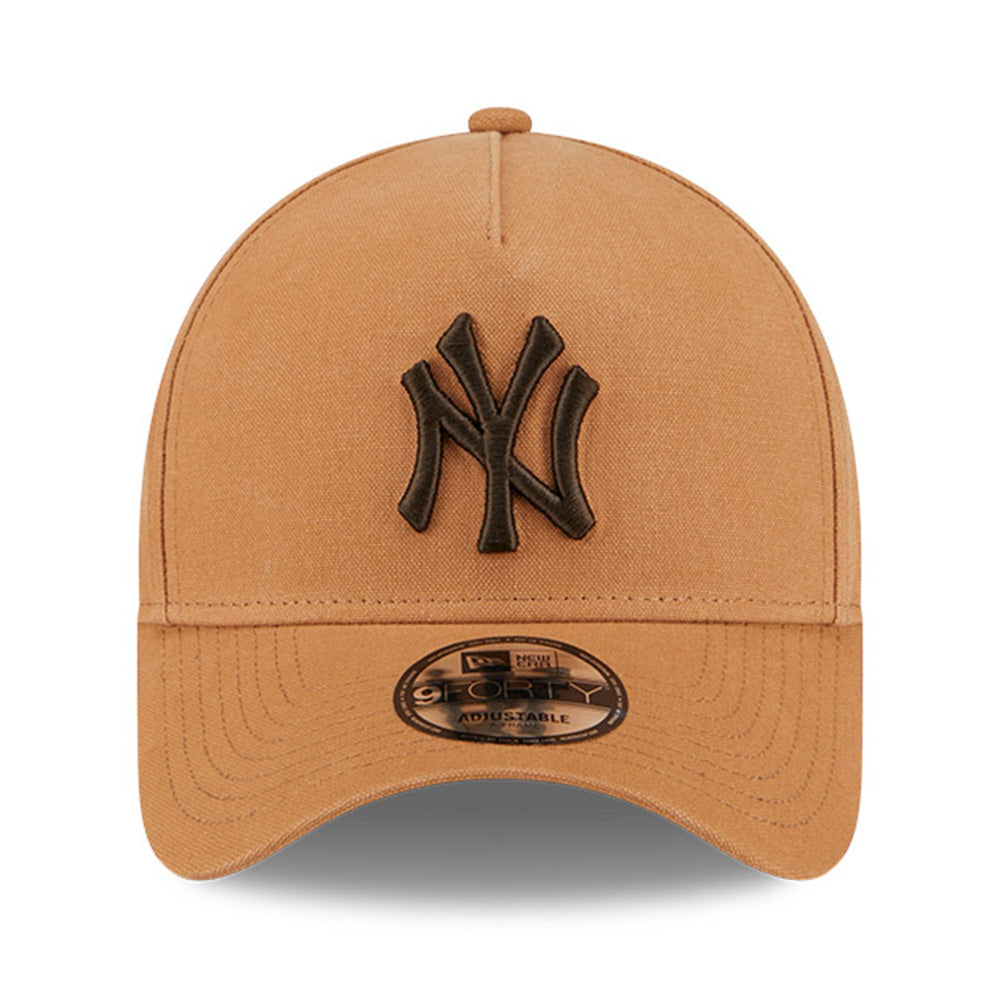 New Era New York Yankees Washed Canvas Bronze 9FORTY A-Frame Adjustable Cap