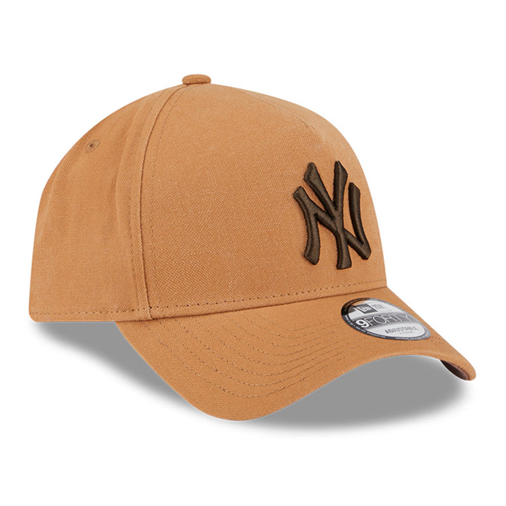 New Era New York Yankees Washed Canvas Bronze 9FORTY A-Frame Adjustable Cap