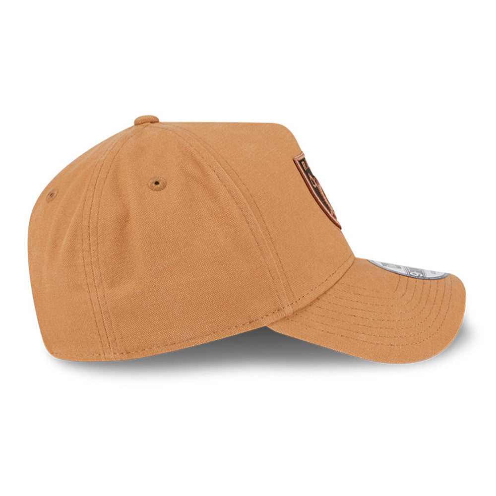 New Era Las Vegas Raiders Washed Canvas Bronze 9FORTY A-Frame Adjustable Cap