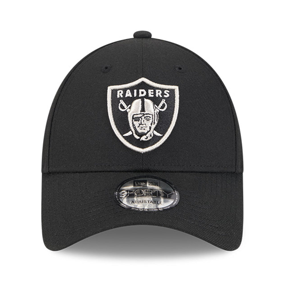 New Era Las Vegas Raiders Black Metallic Q325 9FORTY Snapback Cap