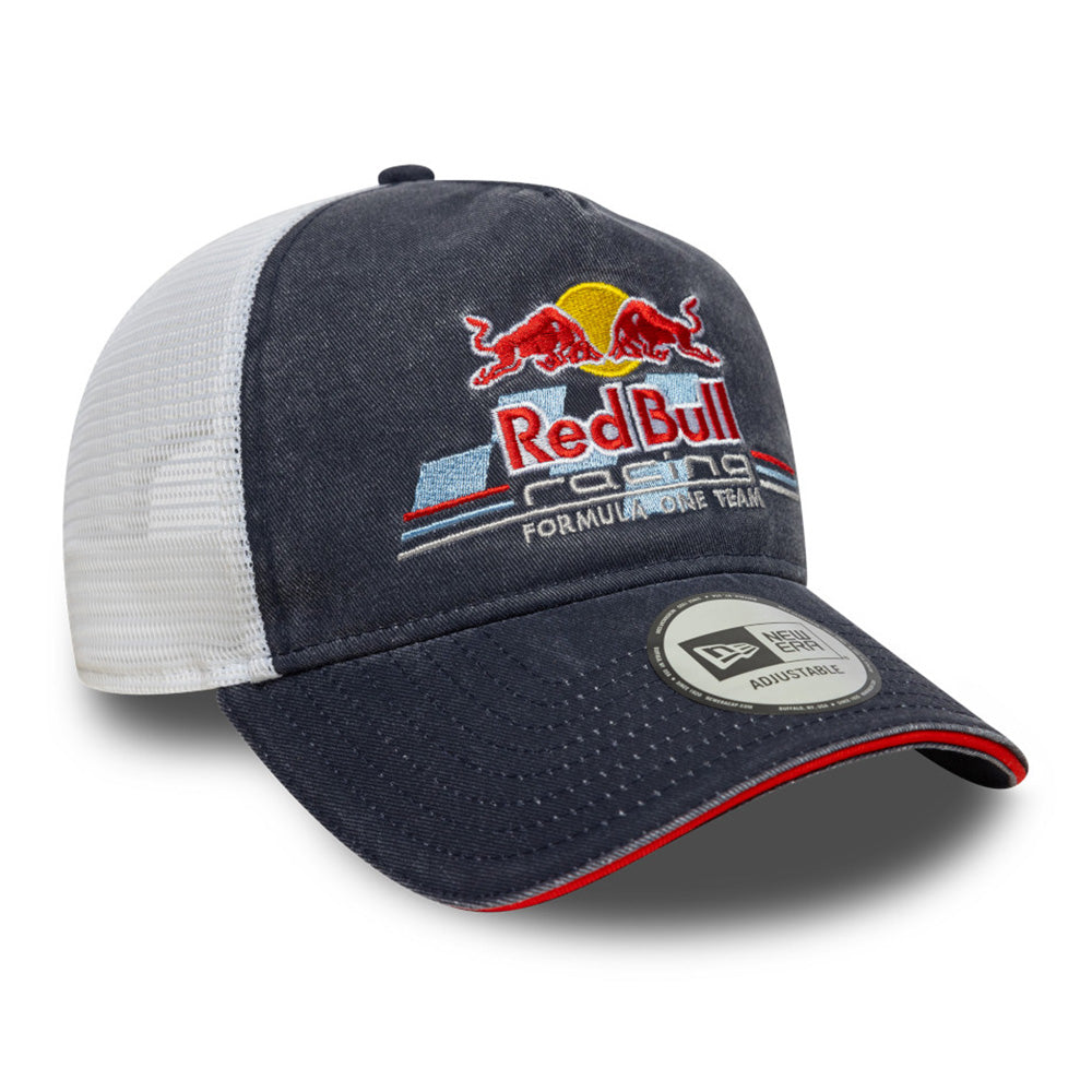 New Era Red Bull Racing Reedition Night Sky Navy 9FORTY E-Frame Trucker Snapback Cap