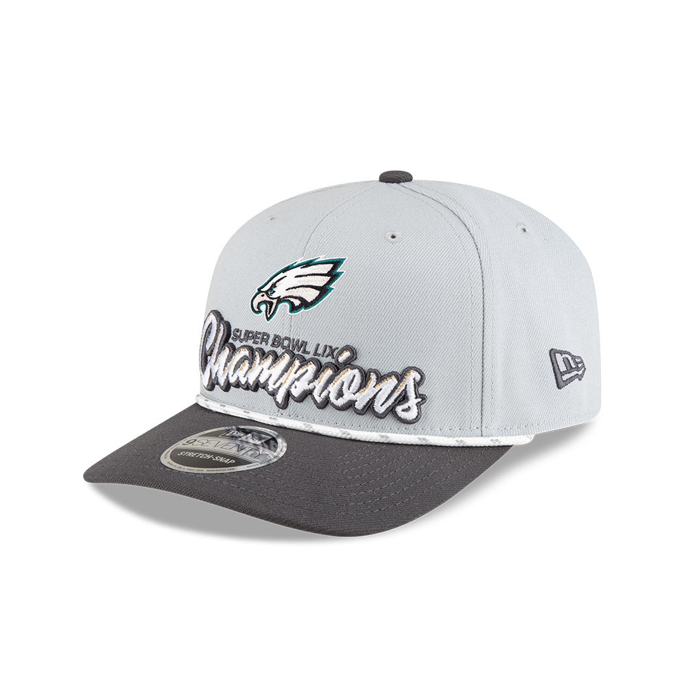 Philadelphia Eagles NFL Superbowl Champion LIX Dark Grey 9SEVENTY Stretch Snapback Cap (PRE-ORDER)