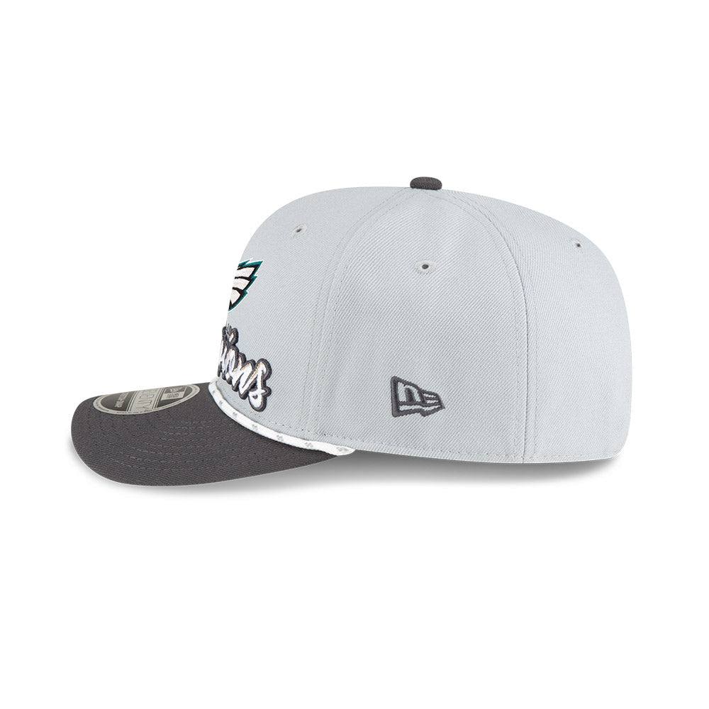 Philadelphia Eagles NFL Superbowl Champion LIX Dark Grey 9SEVENTY Stretch Snapback Cap (PRE-ORDER)